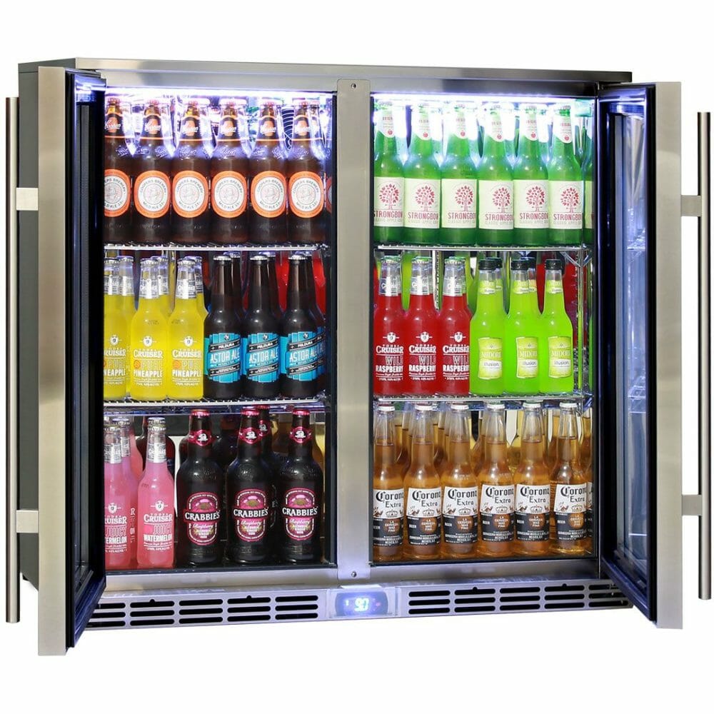 Rhino - GSP2H-SS - Stainless Steel Glass Door Bar Fridge - 865mm High - Image 5