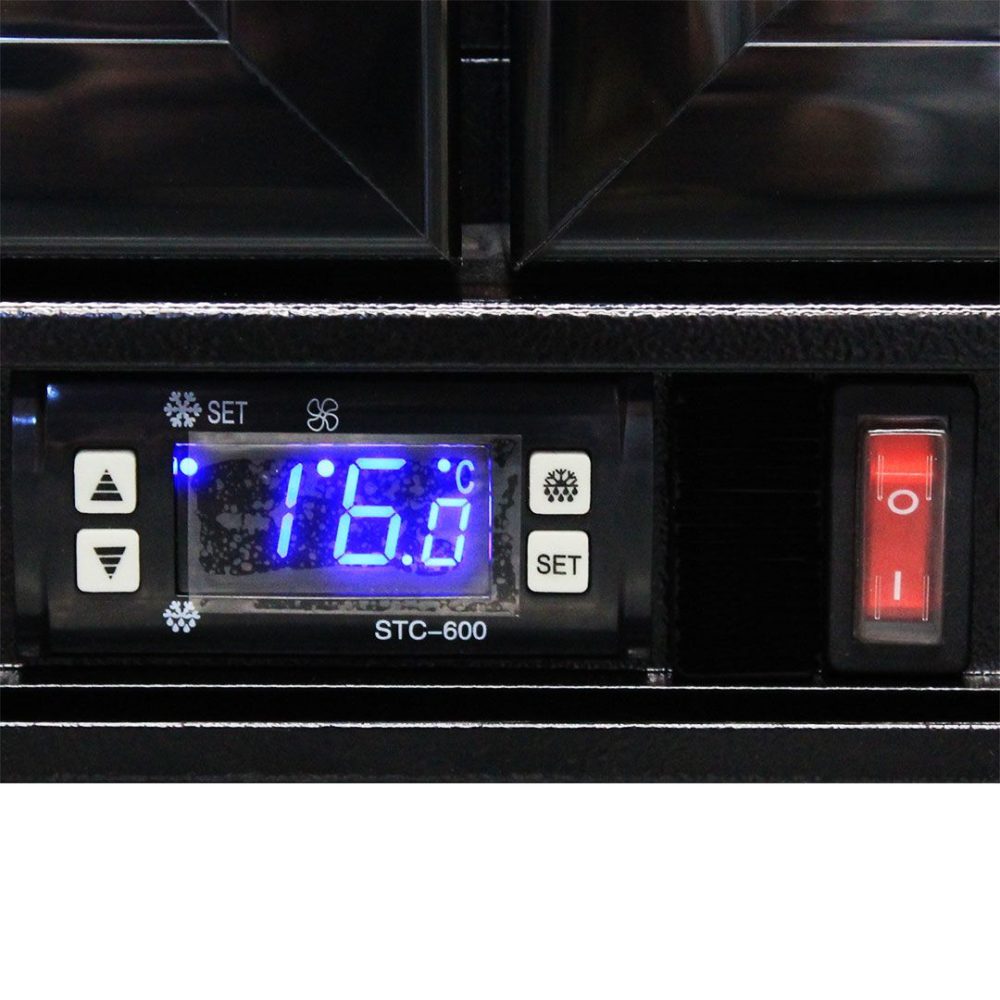 Rhino - SG2H-NC - Black Night Club Multi Colored LEDs 2 Door Bar Fridge - Image 8