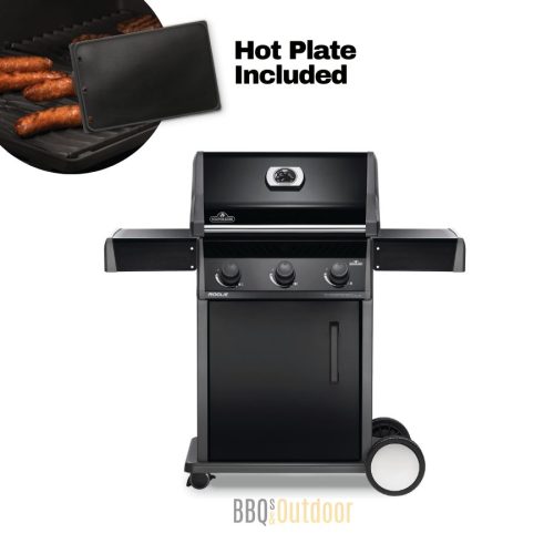 Napoleon Rogue 425 Black- Cast Grills, Multifunctional Warming Rack, No Side Burner- LPG