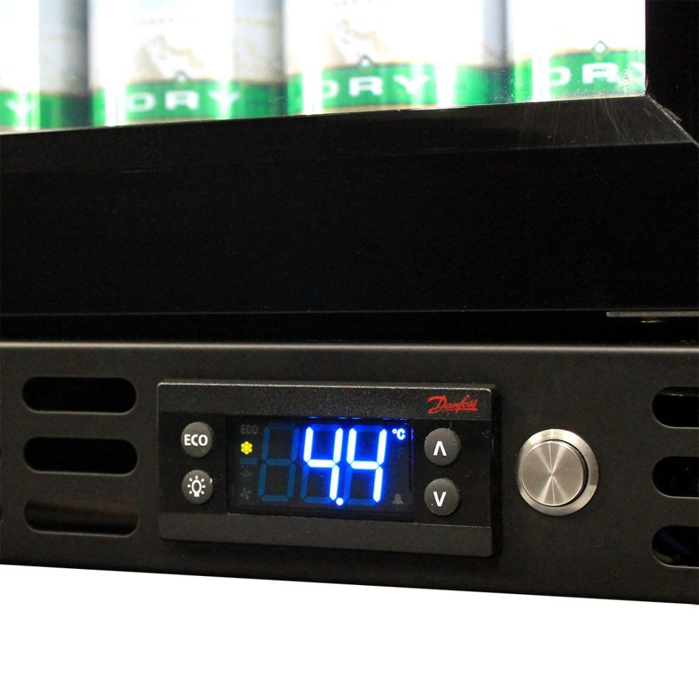 Schmick - SK116R-B-HD - Black Heated Glass Bar Fridge - Right Hinged - Image 6