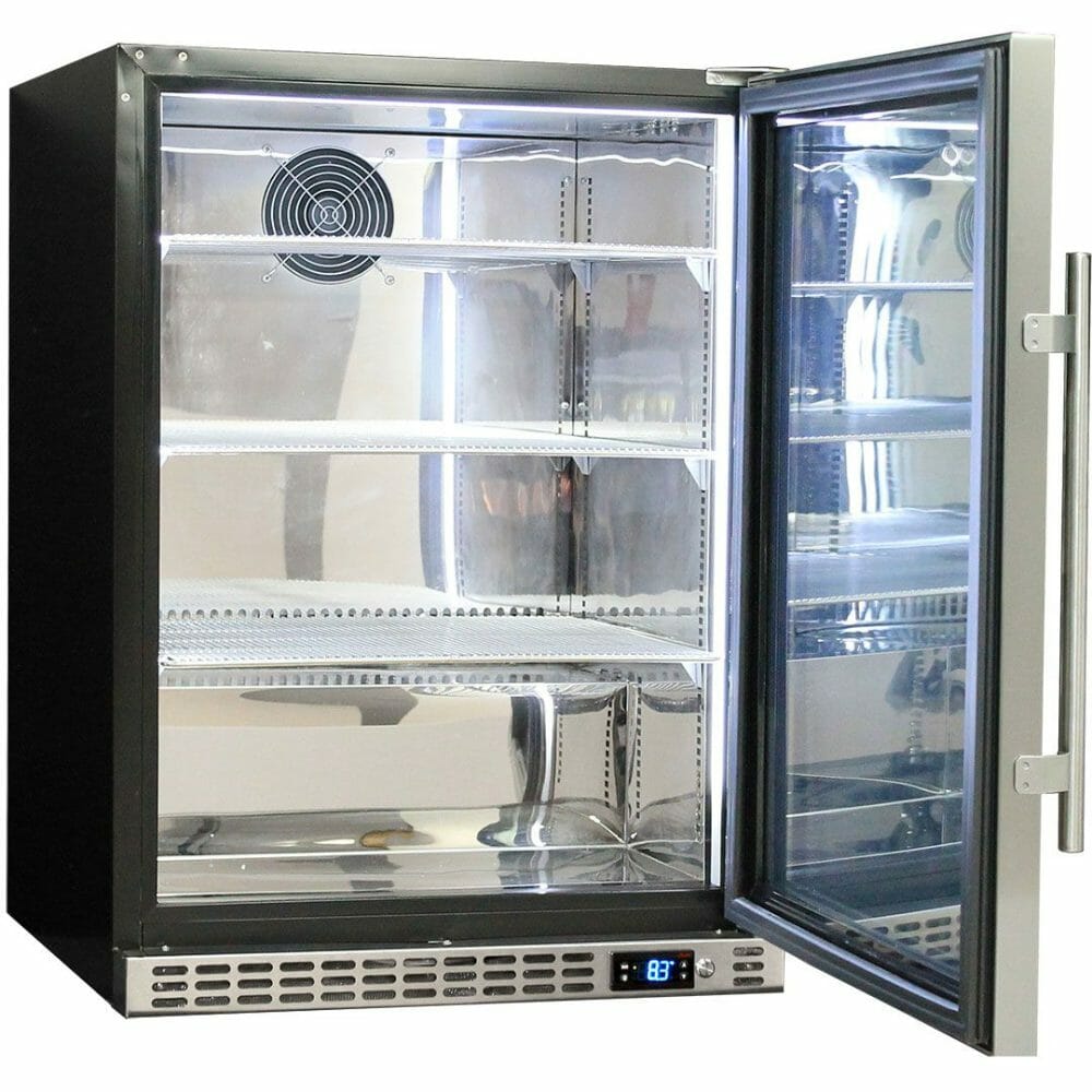Schmick - SK156R-SD - Stainless Steel Solid Door Bar Fridge - Right Hinged - Image 2
