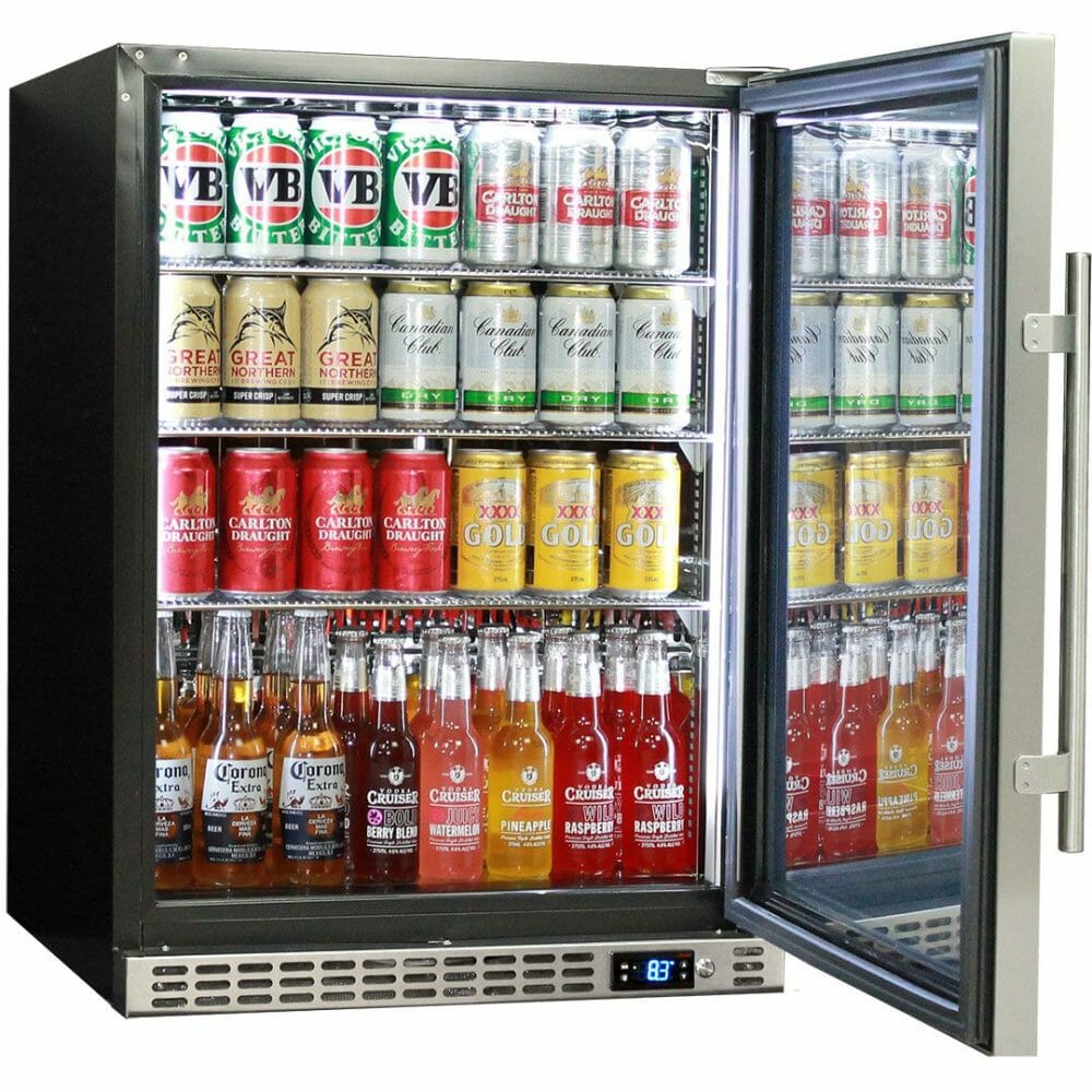 Schmick - SK156R-SD - Stainless Steel Solid Door Bar Fridge - Right Hinged - Image 3