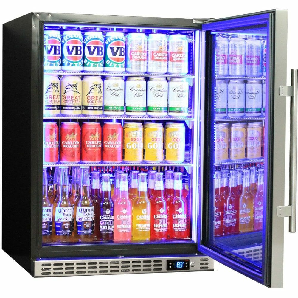 Schmick - SK156R-SD - Stainless Steel Solid Door Bar Fridge - Right Hinged - Image 4