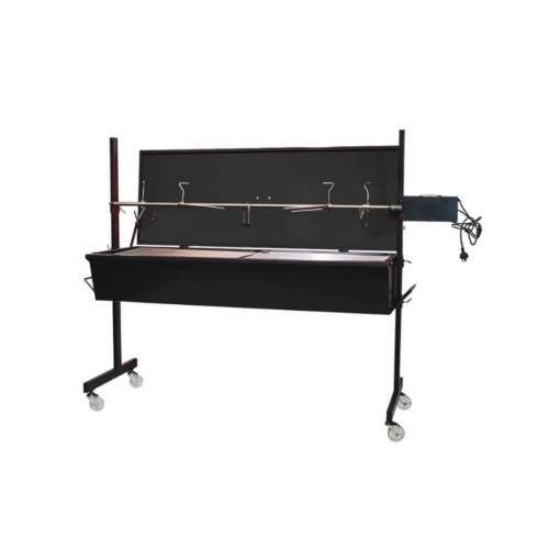 Flaming Coals Warrior Pig Spit Black Lid - 60kg