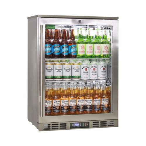 Rhino - SG1L-HDQ - Stainless Steel Quiet Heated Door Bar Fridge - Left Hinged
