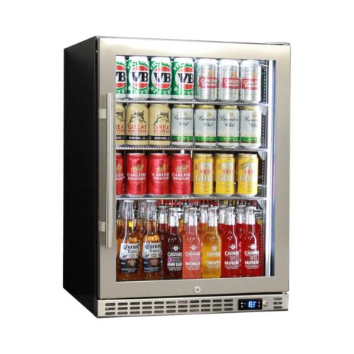 Schmick - SK156R- SS - Stainless Steel Door Triple Glazed Bar Fridge - Right Hinged